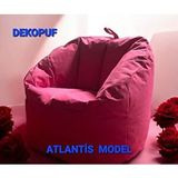 Dekopuf Atlantis Armut Koltuk Kirmizi