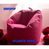Dekopuf Atlantis Lüx Armut Koltuk - Kırmızı