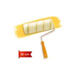 Dekor-1017 Plasdek 5Cm Orta Çap 25 Mm Tüylü İç Cephe Saplı Boya Rulosu 25 Cm