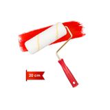 Dekor-1080 Eksport 5Cm Orta Çap 14 Mm Tüylü İç Cephe Saplı Boya Rulosu 20 Cm