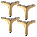 Dekor 12 Cm Antik Metal Mobilya Ayağı 4 Adet Set Dayanıklı Koltuk Sehpa Masa Tv Ünitesi Destek Ayağı