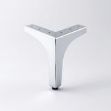 Dekor 12 Cm Krom Gümüş Metal Mobilya Ayağı Dayanıklı Modern Tasarım Koltuk Sehpa Masa Tv Ünitesi