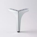 Dekor 17 Cm Krom Gümüş Metal Mobilya Ayağı Dayanıklı Modern Tasarım Koltuk Sehpa Masa Tv Ünitesi