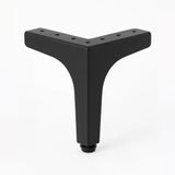 Dekor 17 Cm Siyah Metal Mobilya Ayağı Dayanıklı Modern Tasarım Koltuk Sehpa Masa Tv Ünitesi Uyumlu