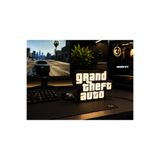Dekor atolyem GTA Gaming Oyun Lambası – Oyuncu Odası Masa Lambası, LED Dekoratif Gece Lambası