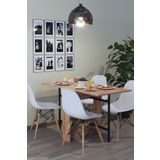 dekor fim DF01101AC Flamingo Pratik Katlanır Atlantik Çam Masa Portatif Yemek ve Mutfak Masası