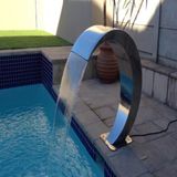Dekor Havuz Şelale Dekor Havuz 600X900 mm Kobra Tipi Paslanmaz Havuz Şelale Aısı 316 Kalite - Gümüş