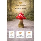 Dekor İstanbul Dekoratif Mantar Mum El Yapımı Doğal Soya Mum Şirin Tasarım Ev Dekoru Hediye Mum Modeli - Çok Renkli