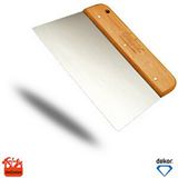 Dekor Macun Ispatulası Ahşap Saplı Macun Spatula 22 Cm Gri
