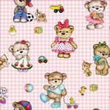 Dekor New Art 1015-B Ayıcıklı Çocuk Odası Duvar Kağıdı