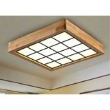 Dekor olsun Ahşap Çerçeve Tavan Led Aydınlatma Avize 30*30cm Karedesen 6500k Beyaz Işık 3030KAREDÜZ