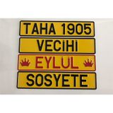 Dekor Plaka,Sari Plaka,Isimli Plaka,Plakalik,Isme Özel Plakalik 135612902