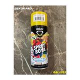 Dekor Pro 400ML Trafik Sarı Renk Sprey Boya Krom Sarı Sprey Boya Yüksek Kalite