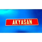 Dekor Temiz Iş Plaka, Dekor Plaka,isim Yazılı Plaka, Süs Plakası, Oto Plaka, Isme Özel Plaka, Araba Plakası - KIRMIZI-GOLD