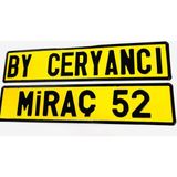Dekor Temiz Iş Plaka, Dekor Plaka,isim Yazılı Plaka, Süs Plakası, Oto Plaka, Isme Özel Plaka, Araba Plakası - SARI-SİYAH