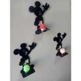 Dekor Treni Mickey Mouse Ahşap Dekoratif Duvar Mumluk Seti