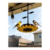 Dekor66 Ayçiçeği Tasarımlı Asılabilir Kuş Yemliği - Dekoratif Bahçe ve Balkon Kuş Besleyici (20 cm)