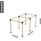 Dekorafence Kendin Yap Pergole Sistemi - 300 x 600 x 250 Pergole Sistem