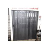 DEKORAKS Karaağaç Ahşap Desenli 3 Sıra Camlı Akordeon Kapı 72x200 cm AK3C1572X200