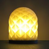 Dekoratif 3D Pla Baskı Lotus Tealight Mumluk