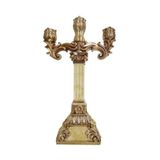 Dekoratif 3’lü Şamdan – Salon Takımları – 33x20,5x10,5 CM – Dekoratif Obje-DH11036YG-12