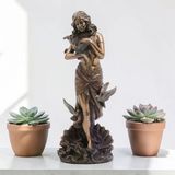 Dekoratif Afrodit Figürü Veronese Biblo-Mitolojik Tema Şık Salon Dekoru Poliresin Dekoratif Obje 11X9,5X28 Cm Vitrin