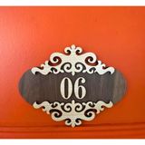Dekoratif Ahşap Kapı Numaralığı, Daire Numarası, Otel Numarası ,oda Numarası-4