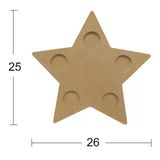 Dekoratif Ahşap Mumluk M12
