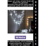 Dekoratif Aydınlatma Ev Vitrin Organizasyon Süsleme Çok Şık Estetik Damla Uçlu 100 Led Işık 10 Metre