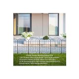 DEKORATİF BAHÇE ÇİTİ 10'LU SET 330CM MODEL - 1 SİYAH HOBİ BAHÇESİ, ÇİÇEK, SEBZE, MİNİ BAHÇE