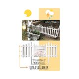 Dekoratif Bahçe Çiti Plastik Çit Peyzaj Koruma Panel Çit 1 Adet 59 Cm Beyaz