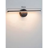 Dekoratif Banyo Duvar Ayna Tablo Aydınlatması LED Flüt Aplik Günışığı - Beyaz Işık - 50 CM