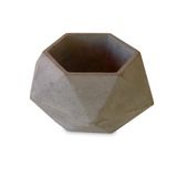 Dekoratif Beton Dokuzgen Sukulent Saksı