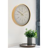 Dekoratif Beyaz Kadranlı Gold Duvar Saati 29.5 Cm Beyaz - Gold