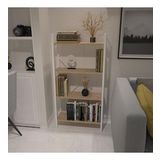 Dekoratif Beyaz Kitaplık Ahşap Çok Amaçlı Raf Mini Kİtaplık