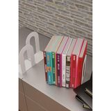 Dekoratif Beyaz Klasik Metal Kitap Tutucu, Kitap Desteği (Ikili Set) MK4B - Standart