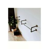 Dekoratif Borudan Duvara Askılık 150 Cm Rafno580