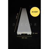 Dekoratif Boyanabilir 20 Adet 4 cm Polistren Duvar Çıtası