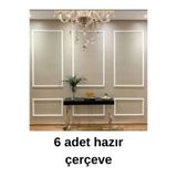 Dekoratif Boyanabilir 2,5 Cm Duvar Çıtası 6 Adet Hazır Çerçeve Paketi bej