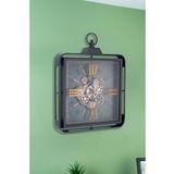 Dekoratif Çarklı Duvar Saati - 64 cm