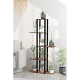 Dekoratif Çiçeklik Raf – 60X25X120 cm | Mdf Gövde, Pvc Kenar, Kolay Kurulum, Demonte Gönderim