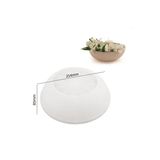 Dekoratif Çizgili Kase Silikon Kalıp | Mumluk, Saksı Ve Meyvelik Döküm Kalıbı | Alçı & Çimento İçin | 1 Adet 254Mm 85Mm