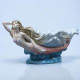 Dekoratif Denizkızı Figürlü Kase Veronese Biblo – Şık Salon Dekoru Porselen Kase 28x15x13 cm