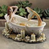 Dekoratif Denizkızı Figürü Veronese Biblo – Deniz Temalı Şık Salon Dekoru Poliresin Dekoratif Obje 22x13x13 cm
