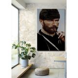 Dekoratif Dikey Gazi Mustafa Kemal Atatürk Duvar Tablo Ahşap Dikdörtgen Tablo - 30 x 50 - Kırmızı