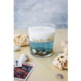 Dekoratif Doğal Jel Soya Wax Hediyelik Cam Bardak Mum