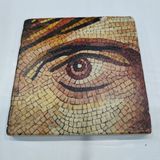 Dekoratif Doğal Taş Banyo Gider Kapağı, Şık ve Dayanıklı 10X10 cm - Ahşap - Seçenek 1
