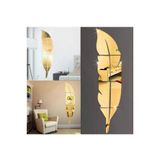 Dekoratif Duvar Dekorasyon Tüy Desen Gold Ayna Pleksi 30X120cm