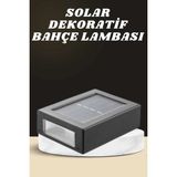 Dekoratif Duvar Lambası Solar Güneş Enerjili Bahçe Aydınlatması ( Lisinya )