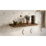 Dekoratif Duvar Rafı / Modern Uçan Raf / Kitaplık & Mutfak Rafı / Kalın ve Dayanıklı - Çok Renkli